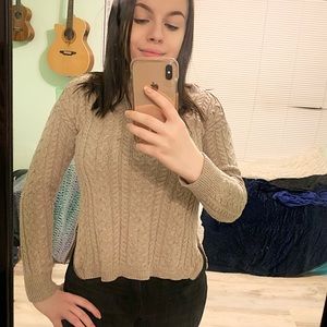 Tan American eagle sweater